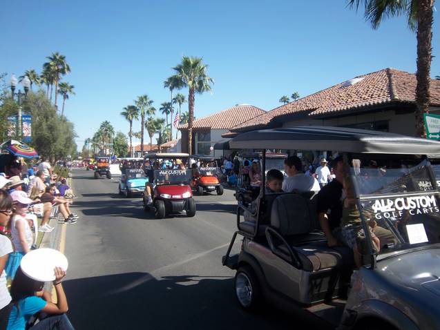 All Custom Golf Cars in parade